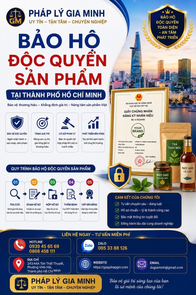 Bảo Hộ Độc Quyền Sản Phẩm Tại TPHCM