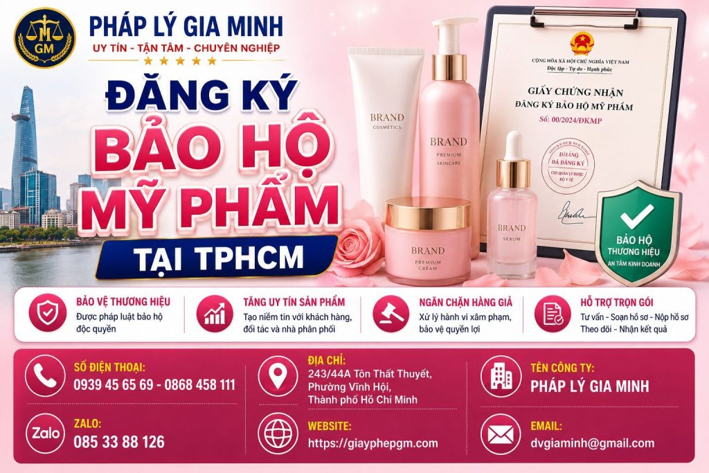 Đăng Ký Bảo Hộ Mỹ Phẩm Tại TPHCM