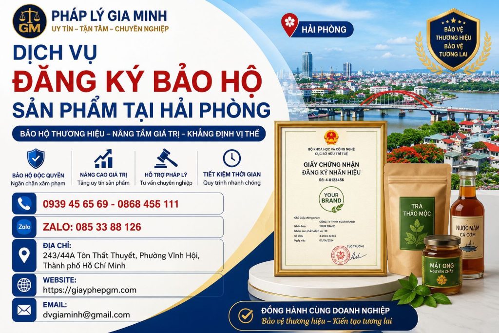 Dịch Vụ Đăng Ký Bảo Hộ Sản Phẩm Tại Hải Phòng