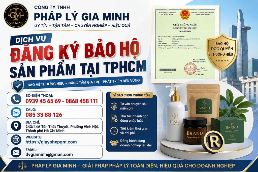 Dịch Vụ Đăng Ký Bảo Hộ Sản Phẩm Tại TPHCM
