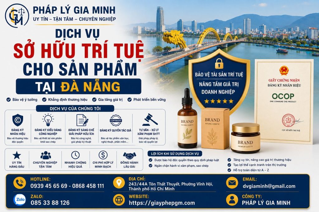 Dịch Vụ Sở Hữu Trí Tuệ Cho Sản Phẩm Tại Đà Nẵng