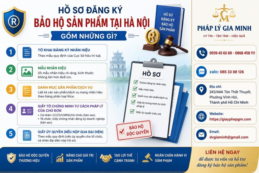 Hồ Sơ Đăng Ký Bảo Hộ Sản Phẩm Tại Hà Nội