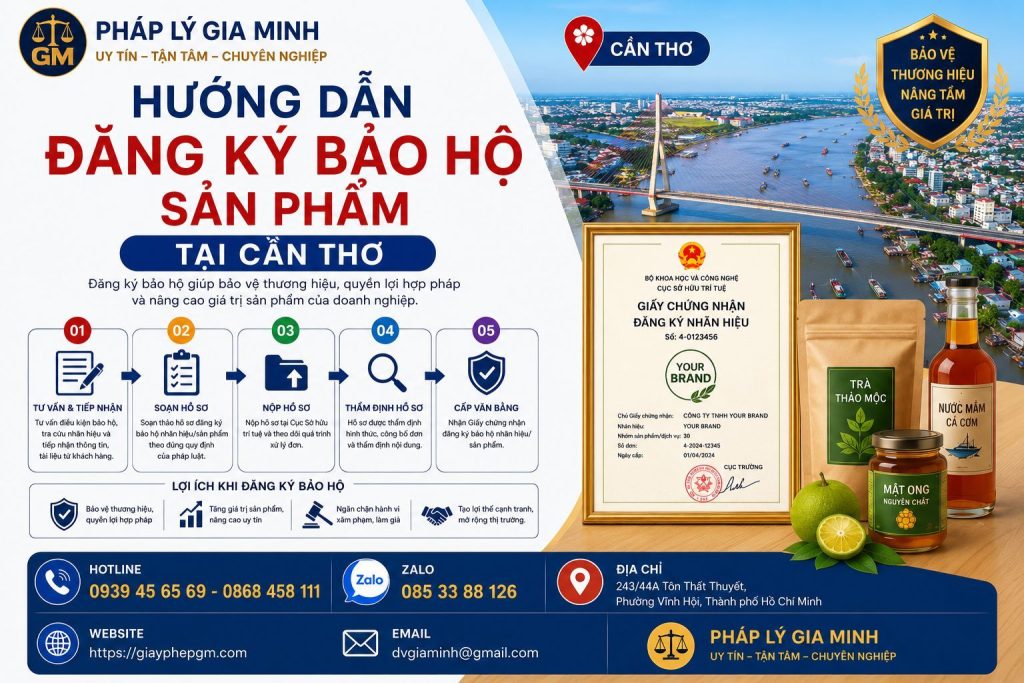 Hướng Dẫn Đăng Ký Bảo Hộ Sản Phẩm Tại Cần Thơ