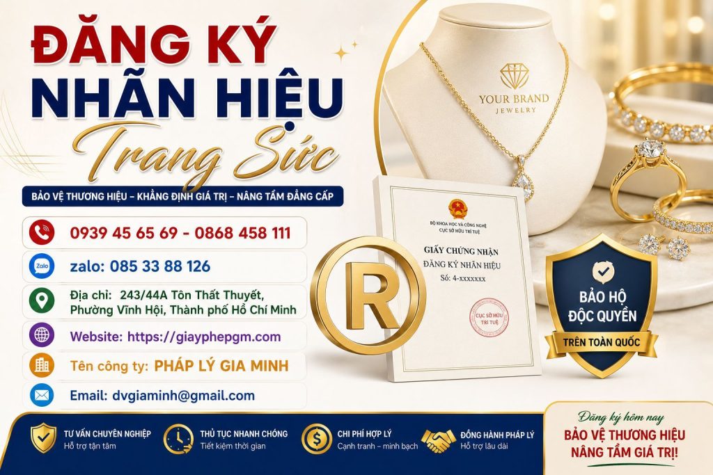 Đăng ký nhãn hiệu trang sức – Thủ tục, hồ sơ và quy trình bảo hộ thương hiệu mới nhất 1 Đăng Ký Nhãn Hiệu Trang Sức