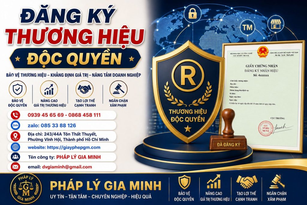 Đăng ký thương hiệu độc quyền – Thủ tục bảo hộ thương hiệu toàn diện 1 Đăng Ký Thương Hiệu Độc Quyền