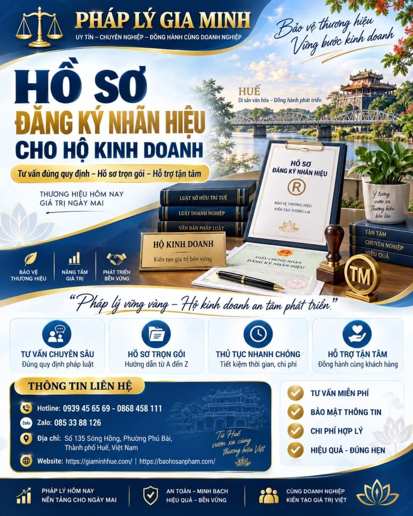 Hồ sơ đăng ký nhãn hiệu cho hộ kinh doanh