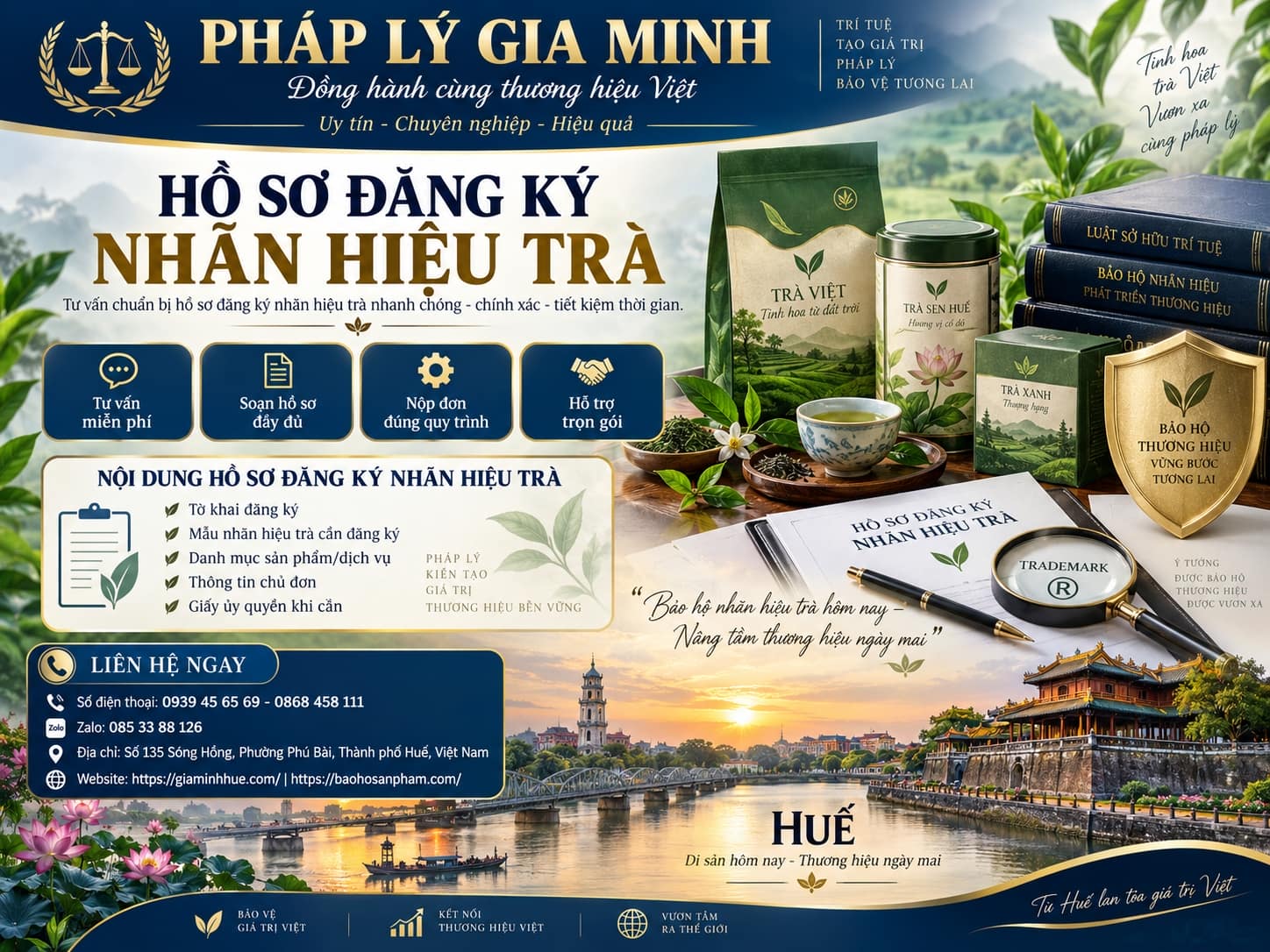 Hồ sơ đăng ký nhãn hiệu trà