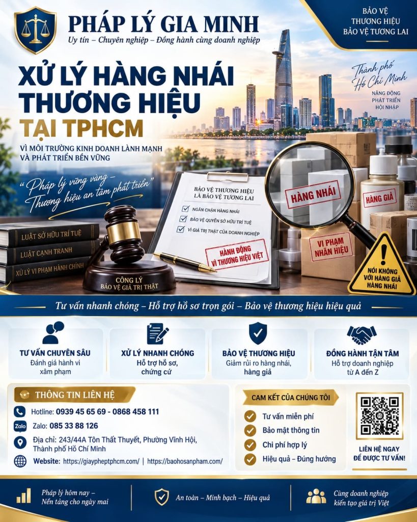Xử lý hàng nhái thương hiệu tại TPHCM