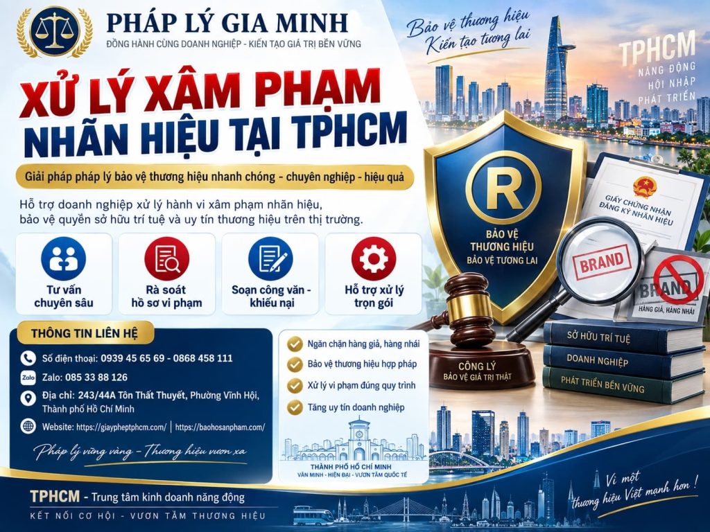 Xử lý xâm phạm nhãn hiệu tại TPHCM