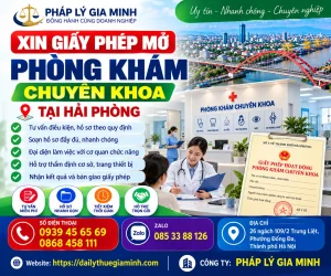 Xin giấy phép mở phòng khám chuyên khoa tại Hải Phòng